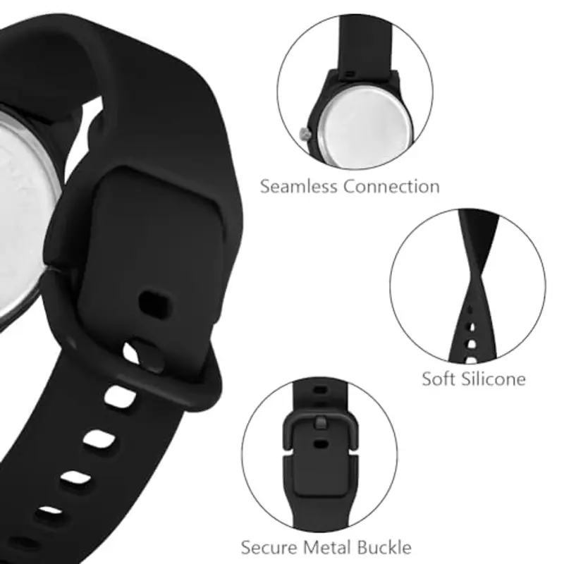 OFFCUP Orologio da Donna, Orologio Analogico al Quarzo Donna, Orologio da Polso Donna Con Cinturino in Silicone Sportivo Casual O Attività Sportive, Movimento a Tre Lancette, Cassa da 29.5MM miniatura 3