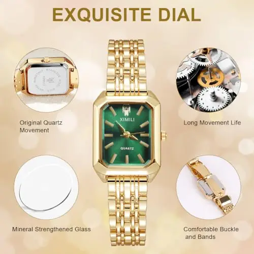 OFFCUP Orologio da Donna, Orologio Analogico al Quarzo Donna, Orologio da Polso Donna Piccolo Con Cinturino in Acciaio miniatura 3