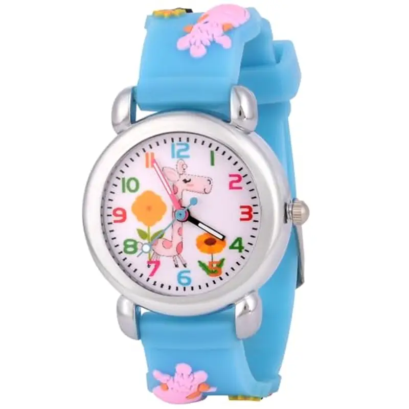OFFCUP Orologio da Polso per Ragazzi e Ragazze, Orologio per Bambini Movimento al Quarzo, Orologio Educativo 3D Cartone