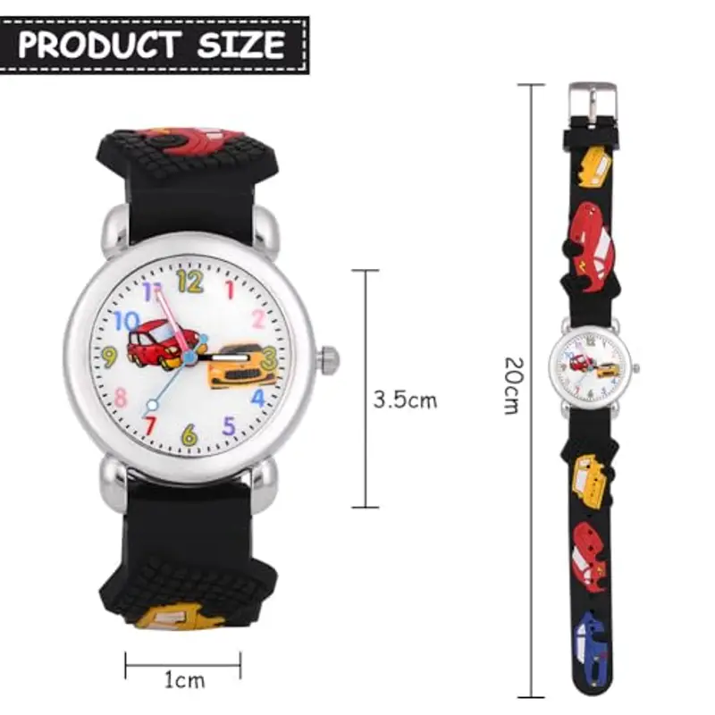 OFFCUP Orologio da Polso per Ragazzi e Ragazze, Orologio per Bambini Movimento al Quarzo Orologio Educativo per Bambin miniatura 2