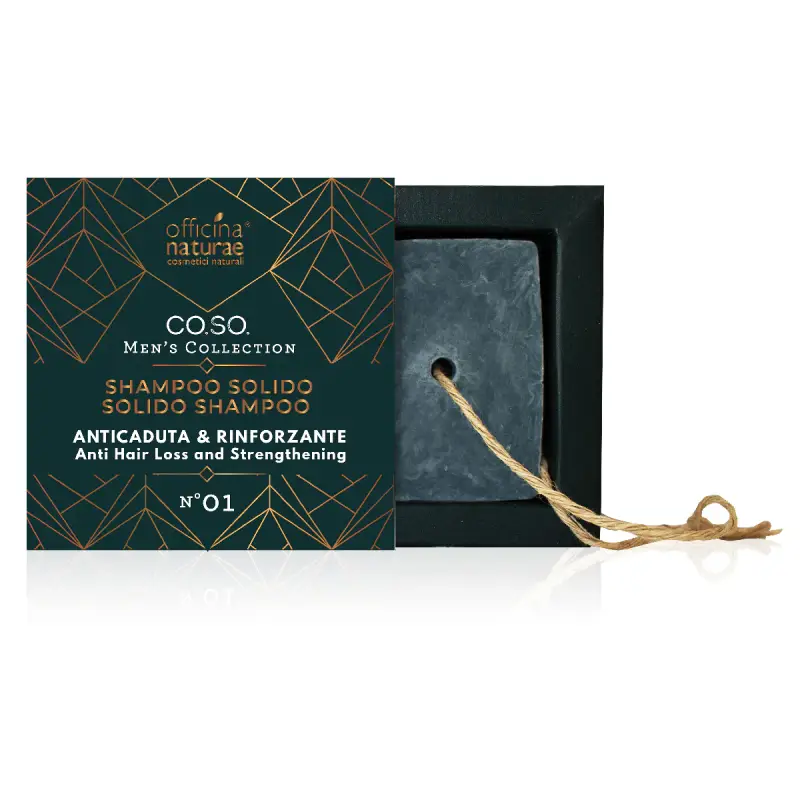 CO.SO. Men's Collection SHAMPOO SOLIDO ANTICADUTA E RINFORZANTE N. 01 - Shampoo anticaduta,Caduta dei capelli