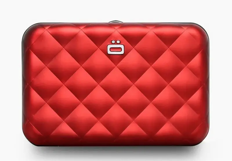 Portafoglio in alluminio Ogon Design Smart Case V2 Quilted Red