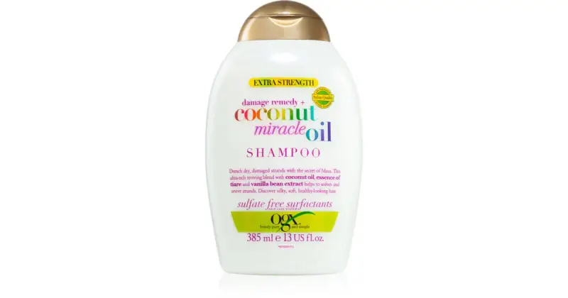 Coconut Miracle Oil shampoo rinforzante per capelli rovinati con olio di cocco 385 ml