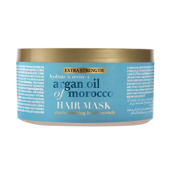 Maschera per capelli Ogx Olio di Argan idratante e riparatore extra forte 168 g