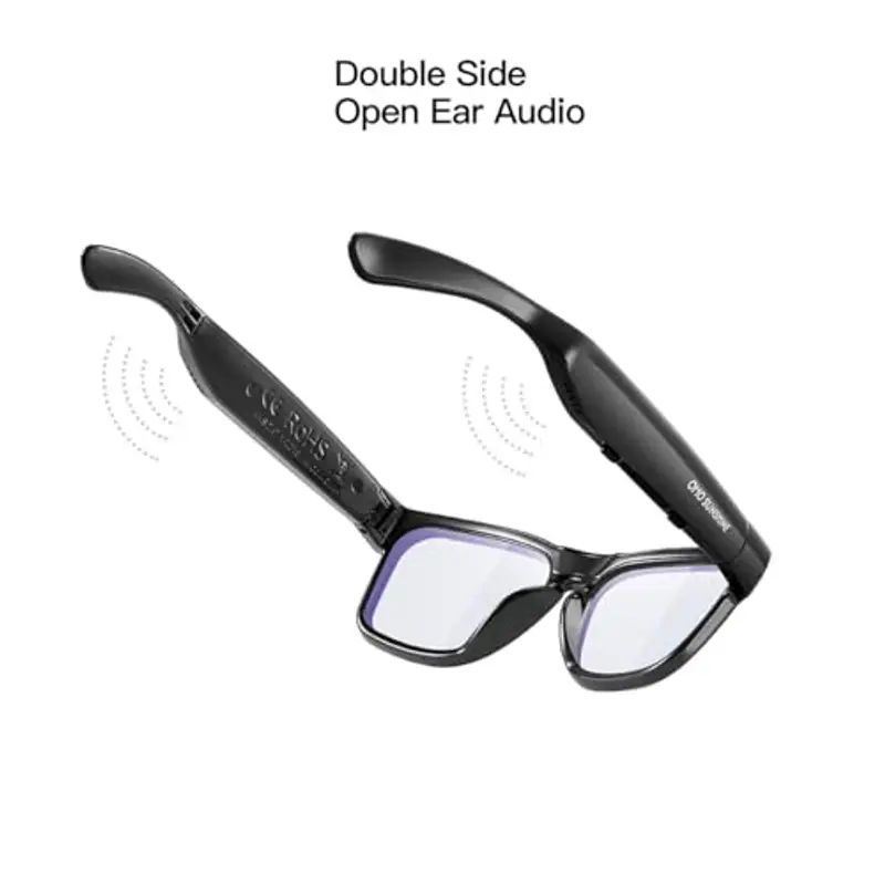 OhO Smart Glasses unisex, occhiali con altoparlante Bluetooth, protezione UV interno/all'aperto e controllo vocale miniatura 2