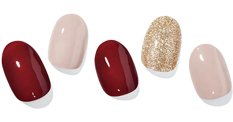 Gel Nail Sticker N Rosewood Adesivi per unghie colore ND-047