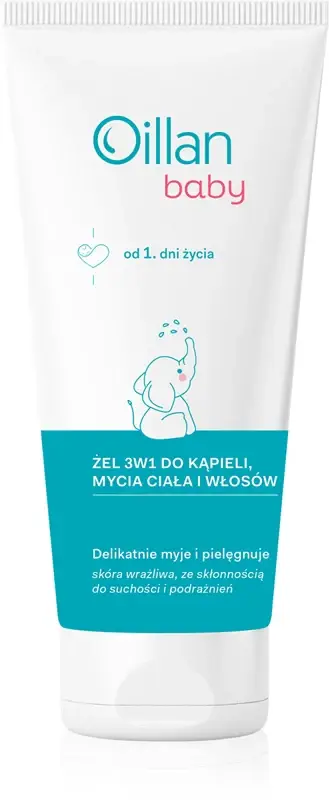 Baby gel e shampoo detergente per bambini 3 in 1 200 ml