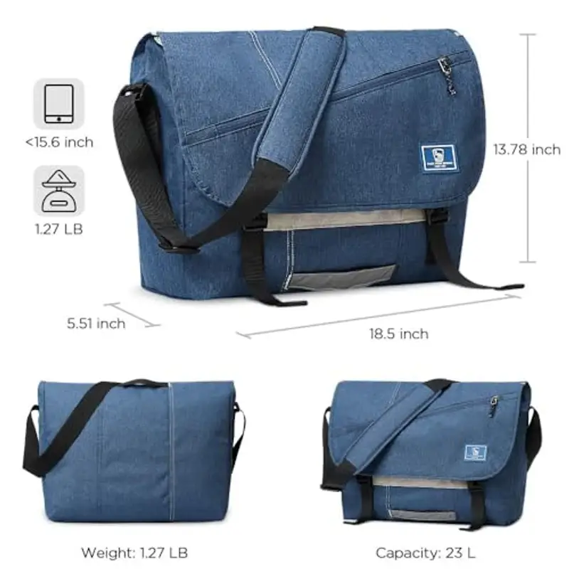 OIWAS Borsello Uomo Blu 2008954 miniatura 3