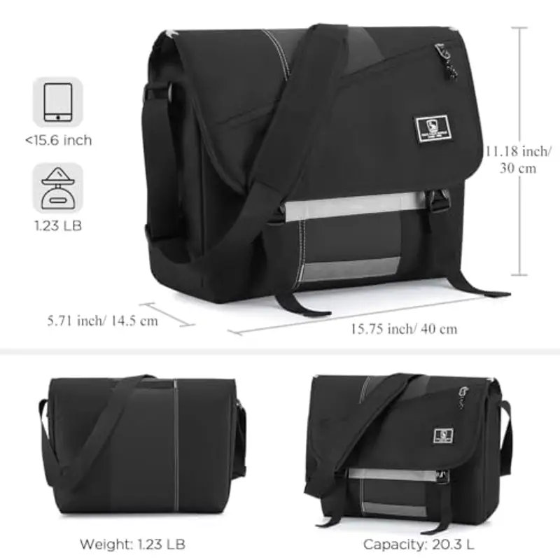 OIWAS Borsello Uomo Nero 2008950 miniatura 2