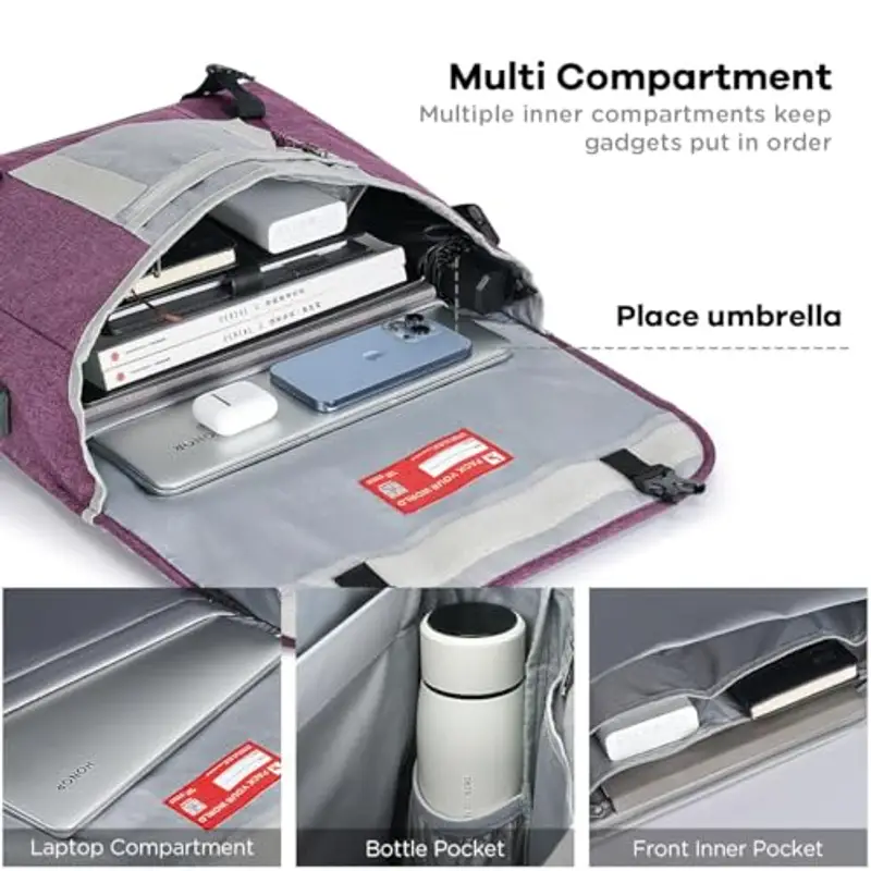 OIWAS Borsello Uomo Viola 954673 miniatura 3