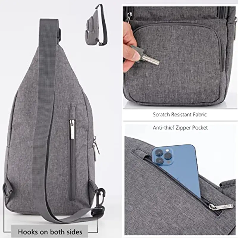 OIWAS Borsello Donna Grigio 1885925 miniatura 3