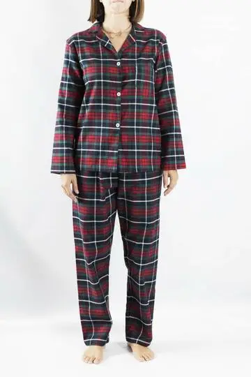 Pigiama donna aperto in flanella leggera Olimpia 753