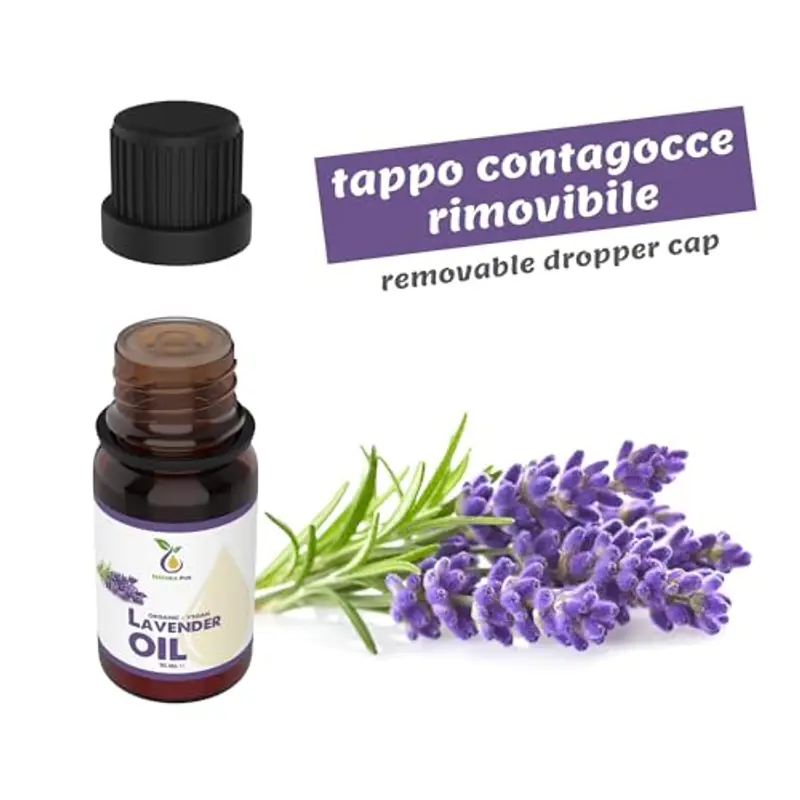 Olio di Lavanda 10ml - Olio essenziale di lavanda 100% naturale, vegano - Lavender Oil (Lavandula Latifolia) per il buon sonno, come olio per capelli, per diffusori di aromi miniatura 2