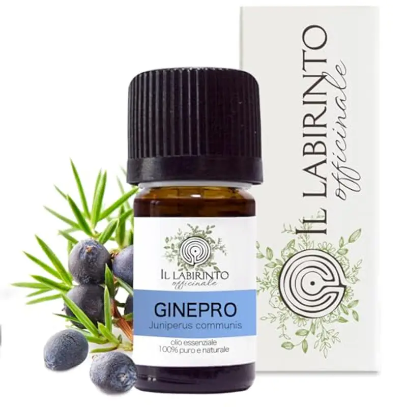 Olio Essenziale Ginepro puro alimentare Il Labirinto Officinale - Oli Essenziali Naturali - Olio essenziale per