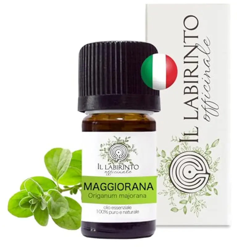 Olio Essenziale Maggiorana puro alimentare Italiana Il Labirinto Officinale - Oli Essenziali Naturali - Olio essenziale