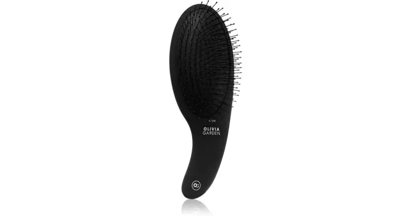 Black Label Board&Nylon bristles spazzola per capelli per capelli pettinabili nera