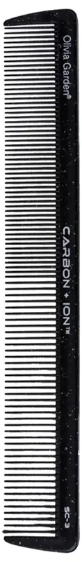 Carbon + Ion Cutting pettine per capelli nero 1 pezzo