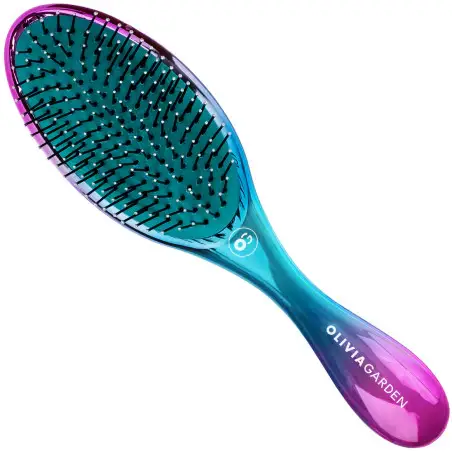 Spazzola per capelli districante per capelli di medio spessore Olivia Garden Aurora Blue