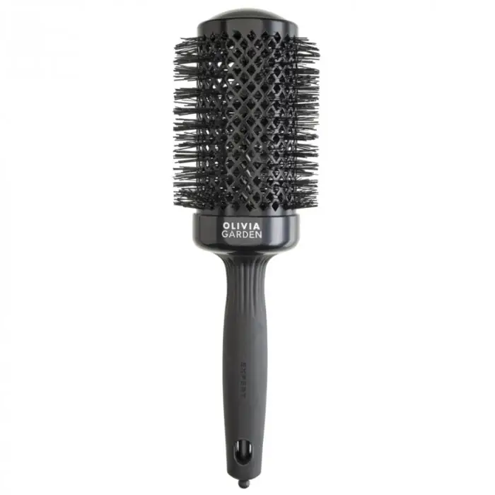 Spazzola tonda Olivia Garden Expert Blowout Shine nera 55 mm