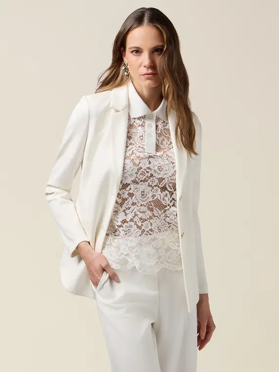Oltre Blazer Donna Bianco 4244878