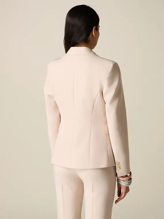 Oltre Blazer Donna Beige 4244868 miniatura 2