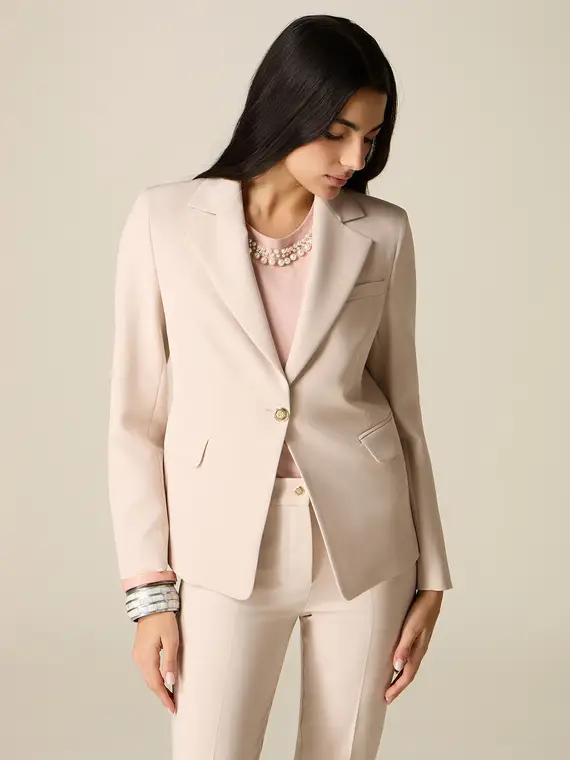 Oltre Blazer Donna Beige 4244868