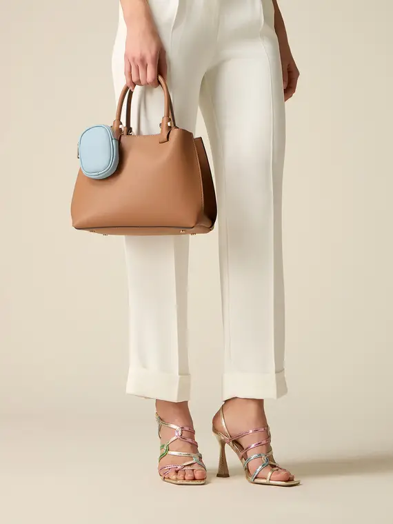 Borsa con mini pouch coordinata Donna, Marrone