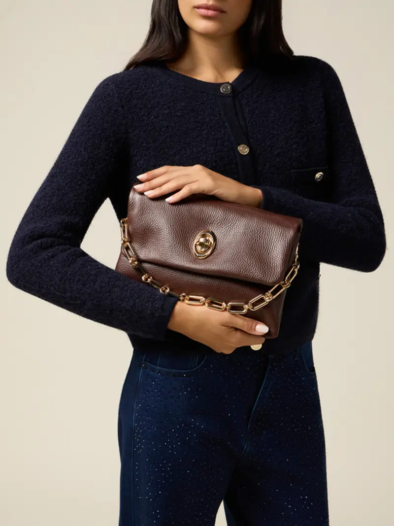 Oltre Borsa messenger Donna Marrone 2187515