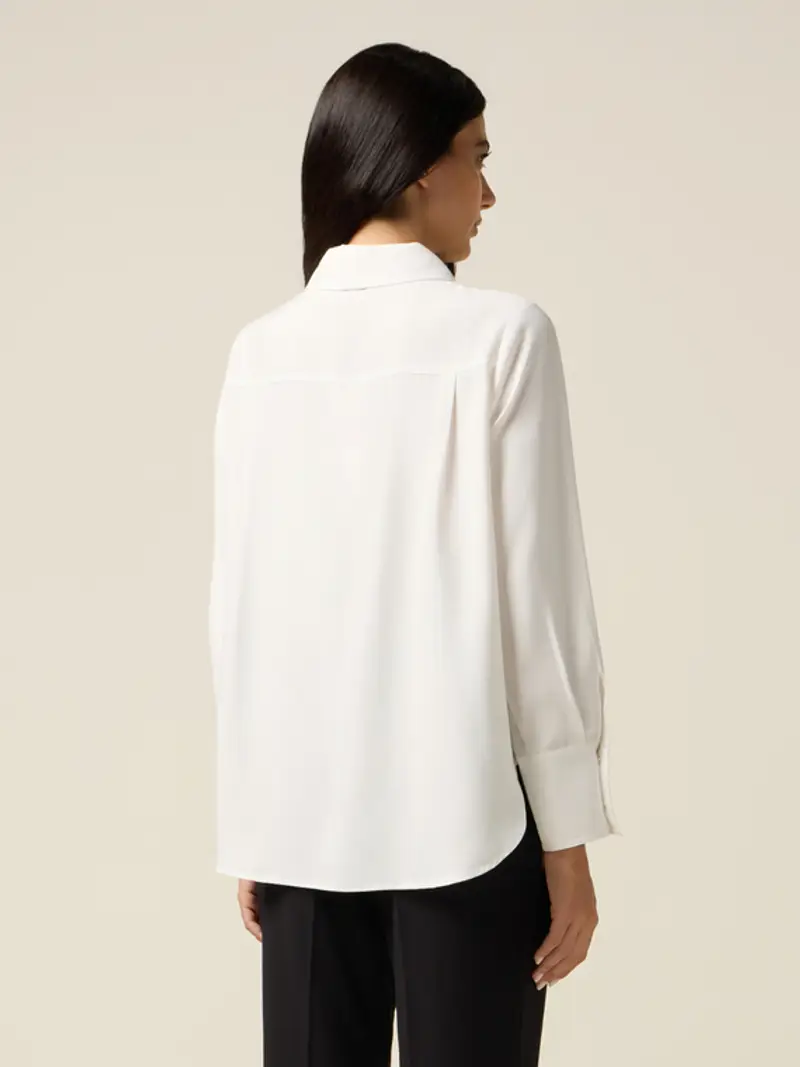 Camicia in viscosa Donna, Bianco miniatura 2