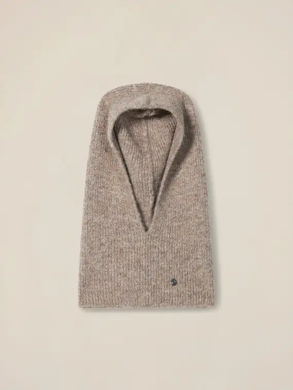 Cappello balaclava in maglia Donna miniatura 2