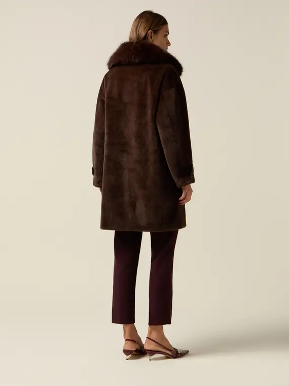 Cappotto in tessuto morbido Donna miniatura 2