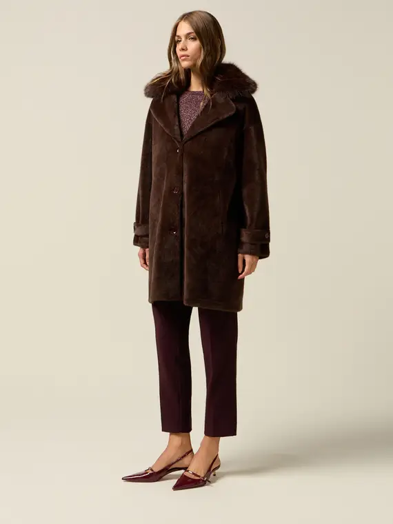 Cappotto in tessuto morbido Donna