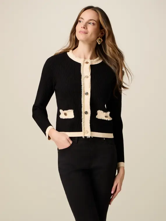 Oltre Cardigan Donna Nero 4244811