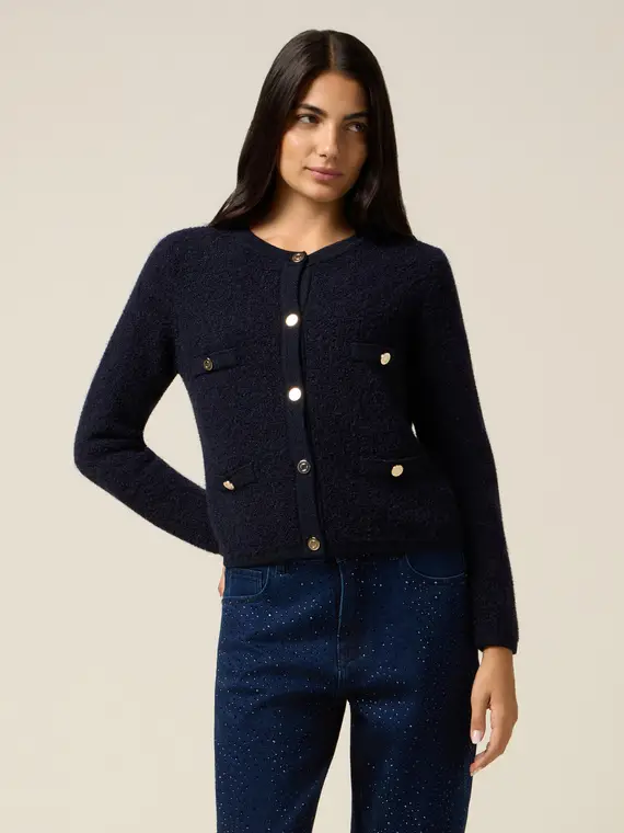 Oltre Cardigan Donna Blu 2808388