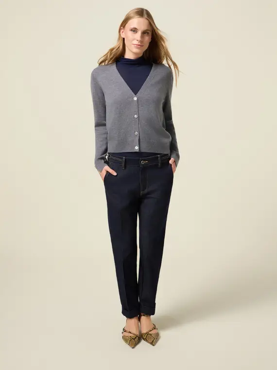 Oltre Cardigan Donna Grigio 3726031