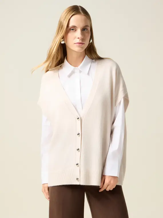 Oltre Cardigan Donna Beige 2808390