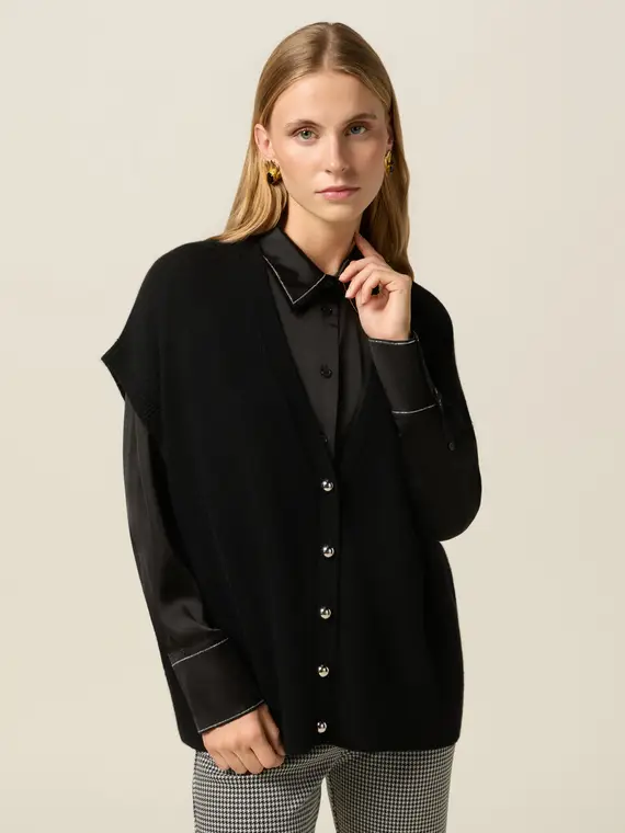 Oltre Cardigan Donna Nero 2808391