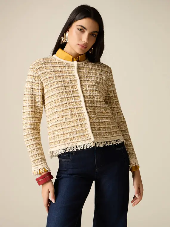 Oltre Cardigan Donna Beige 4244807