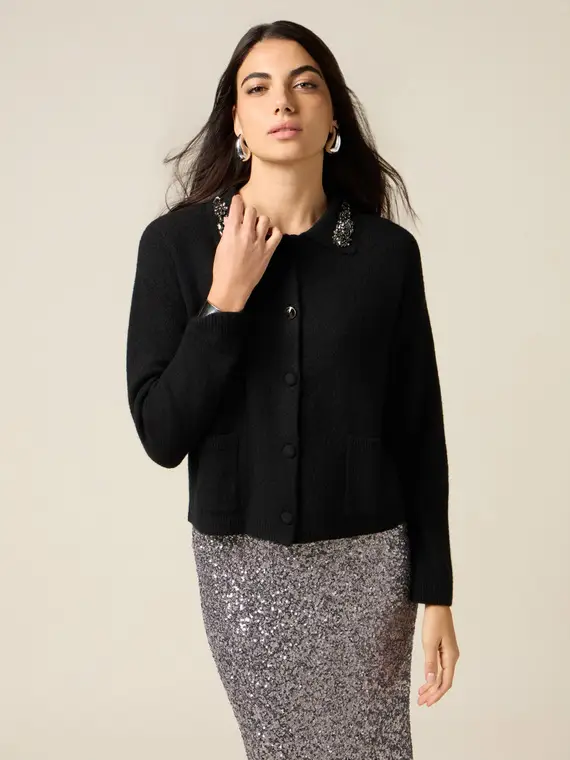 Oltre Cardigan Donna Nero 3880772