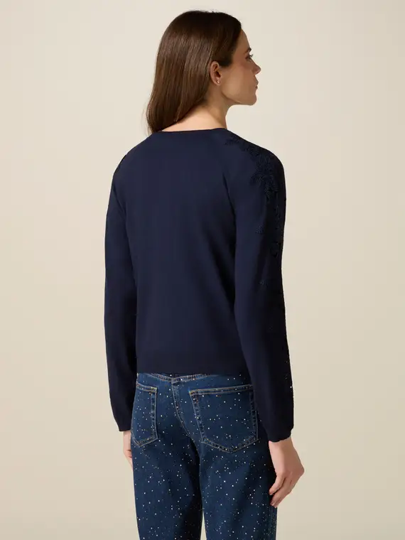 Oltre Cardigan Donna Blu 4244793 miniatura 2