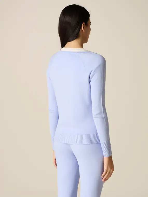 Oltre Cardigan Donna Azzurro 4244799 miniatura 2