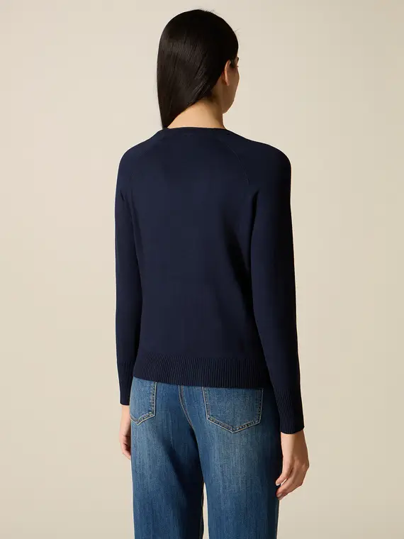 Oltre Cardigan Donna Blu 4244800 miniatura 2