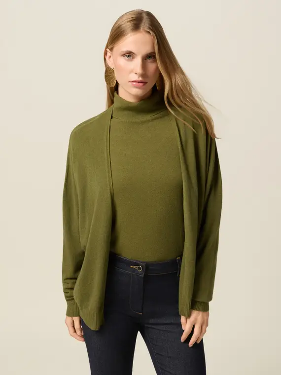 Oltre Cardigan Donna Verde 3980768