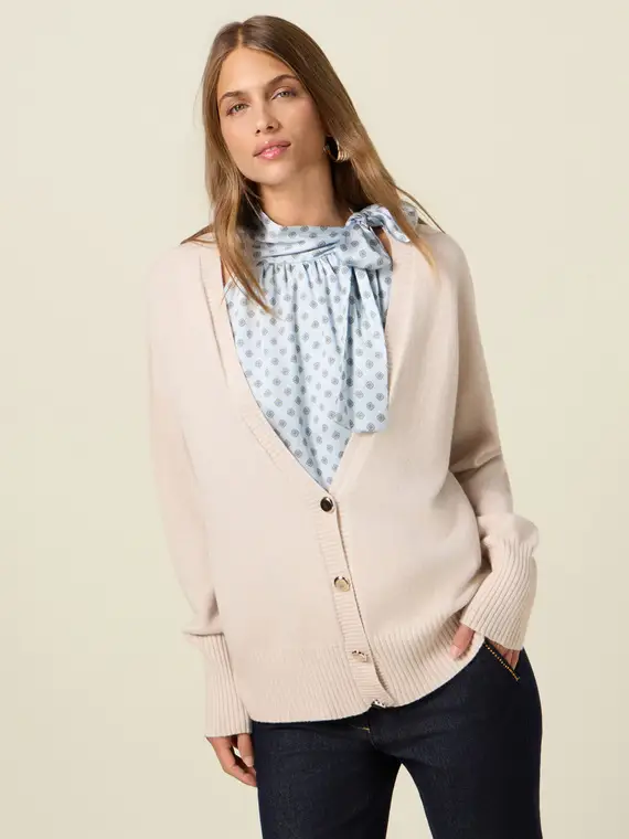Oltre Cardigan Donna Beige 2850471