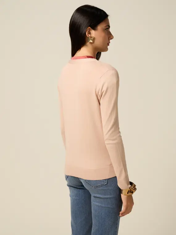 Oltre Cardigan Donna Rosa 2808386 miniatura 2