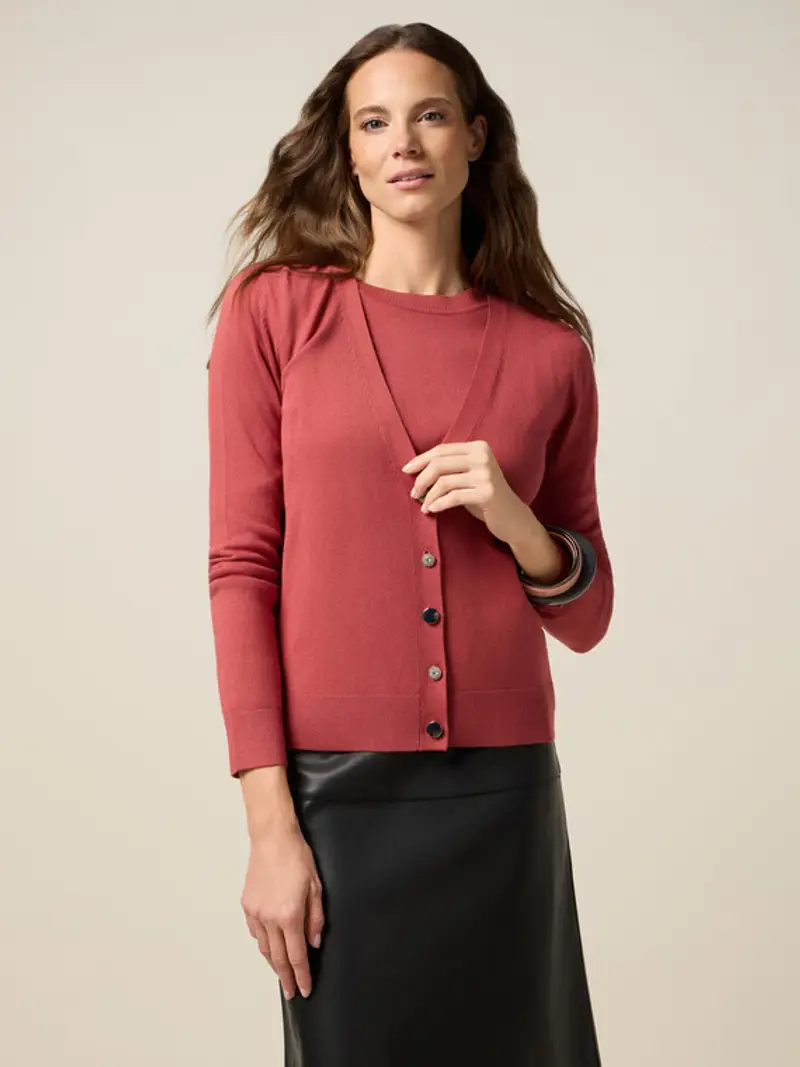 Oltre Cardigan Donna Rosso 2284766