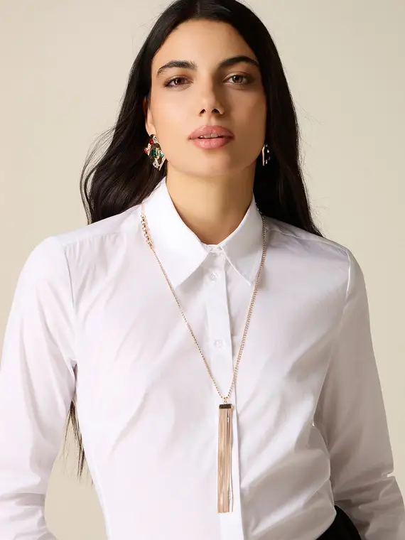 Collana con ciondolo a frange Donna, Oro