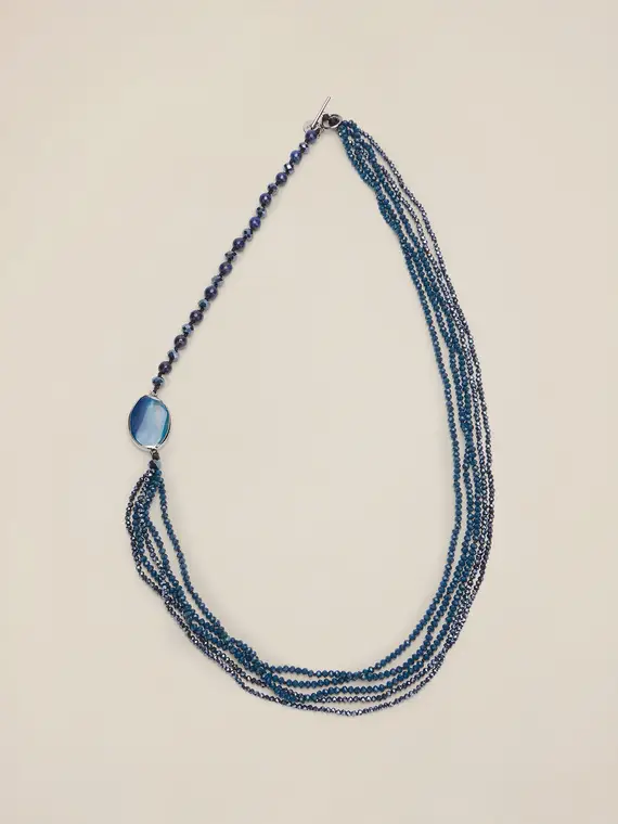Collana multifilo con elemento centrale Donna