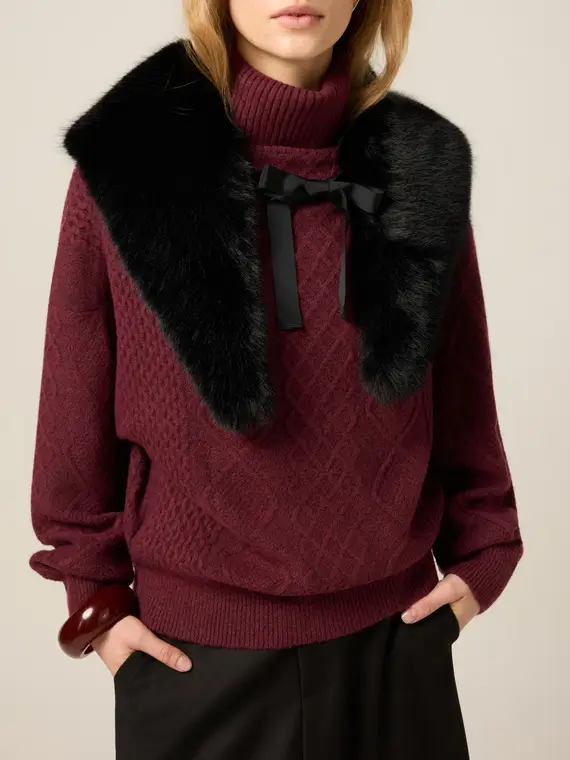 Collo in peluche Donna