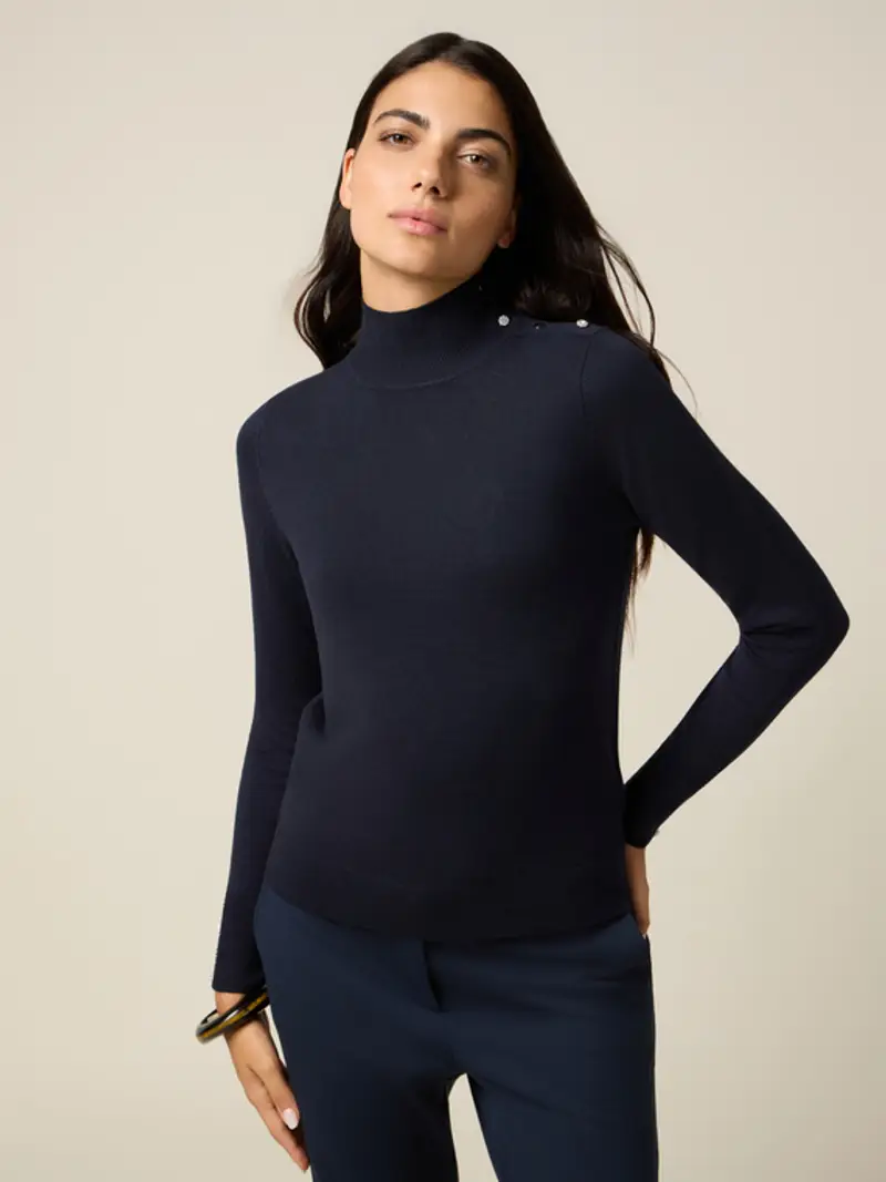 Dolcevita aderente misto viscosa Donna